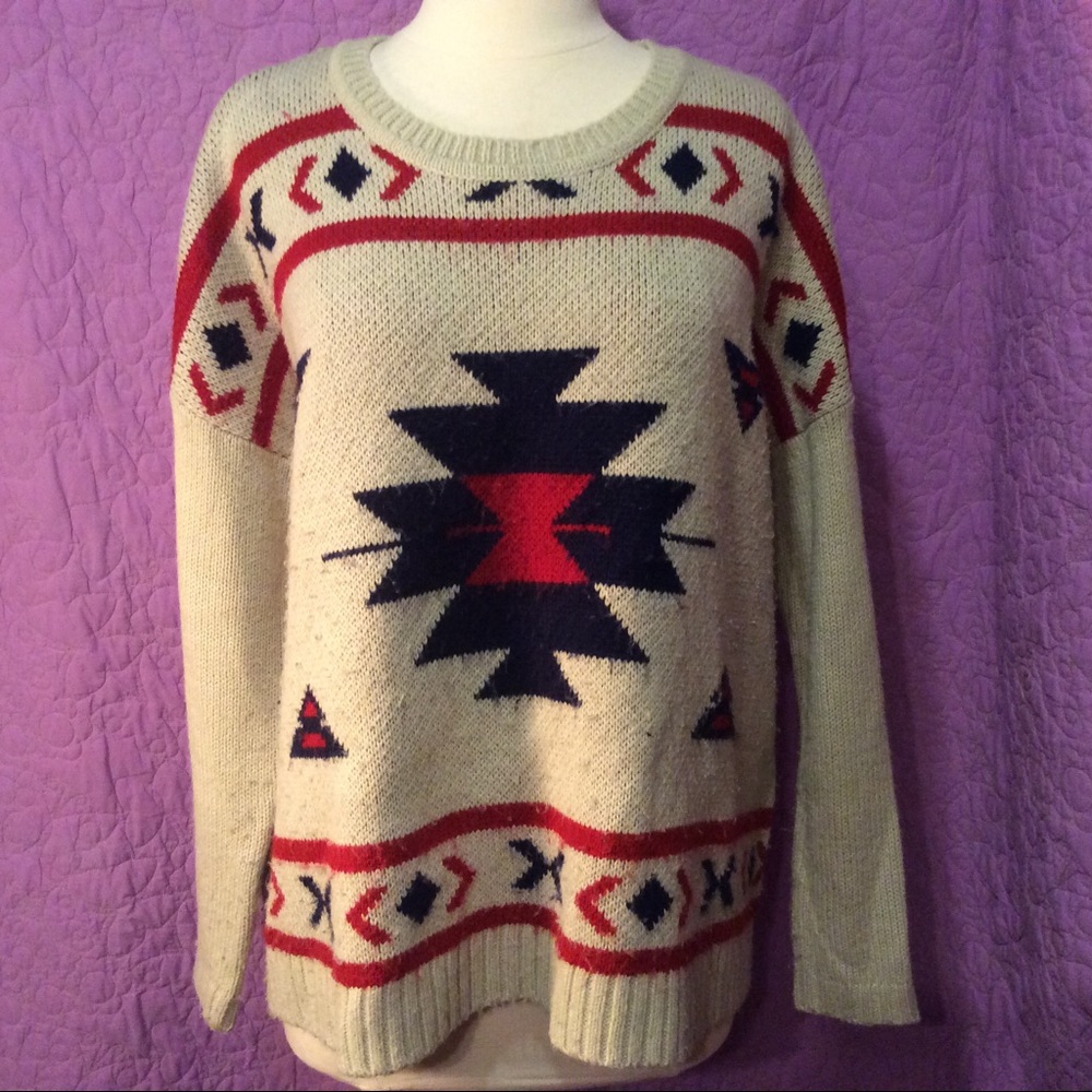 Forever 21 women's Aztec oversized sweater. Size S
